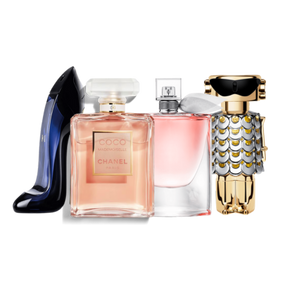 Combo de 4 perfumes - Good Girl, Coco Mademoiselle, Lancôme, Fame